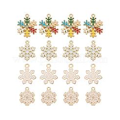 24 Stück 4 Style Legierung Emaille Anhänger&nbsp;FIND-LS0001-10-NR