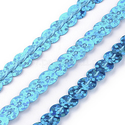 Perle di paillette in plastica ecologica&nbsp;PVC-Q092-6mm-PA10