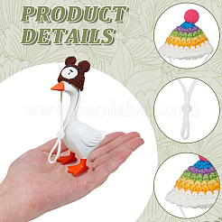 8 Stück Puppenhut aus Polyester in 8 Stilen&nbsp;DIY-SC0033-54A