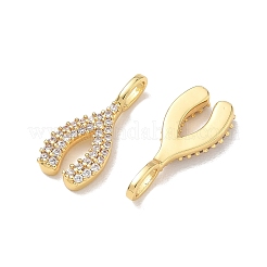 Pendentifs en laiton zircon cubique transparent&nbsp;KK-D289-03G