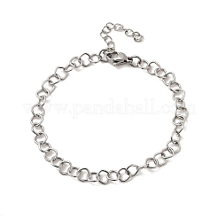 Bracelets à maillons en acier inoxydable 304 pour femmes et hommes&nbsp;BJEW-A050-02P