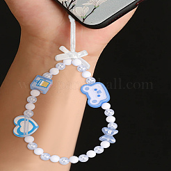 1 Stück Telefon-Handschlaufenketten aus Acryl-Nylonseil&nbsp;HJEW-LP0002-09