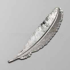 Segnalibri di piume in lega&nbsp;AJEW-WH0314-07P
