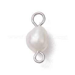 Natürliche Süßwasserperlen Kartoffel-Anschluss-Charms&nbsp;PALLOY-JF03201-02