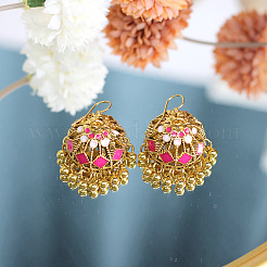Boucles d'oreilles chandelier en alliage de Bohême émaillé&nbsp;FS-WG337F9-04
