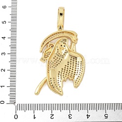 Pendentifs avec zircon cubiques à micro-pavés en laiton&nbsp;KK-P293-35C-G