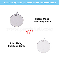 2 Stück rhodinierte 925 Sterling-Silber-Anhänger&nbsp;STER-DC0001-43