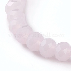 Perles de verre à facettes bracelets extensibles&nbsp;BJEW-JB05887-01