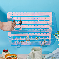 Wandmontierter Ohrring-Organizer aus Acryl&nbsp;ODIS-WH0086-110A