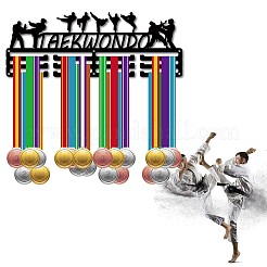 Mode Eisen Medaillenaufhänger Halter Display Wandregal&nbsp;ODIS-WH0037-107