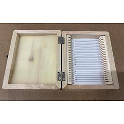 25-Platz-Aufbewahrungsboxen aus Holz für Mikroskopobjektträger&nbsp;AJEW-WH0695-133