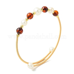 Bracelet manchette en fil de cuivre français&nbsp;BJEW-JB13990
