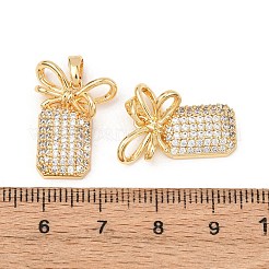 Pendentifs en laiton zircon cubique transparent&nbsp;KK-G543-19G-01