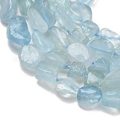 Natürliche Aquamarin Perlen Stränge&nbsp;G-K203-46