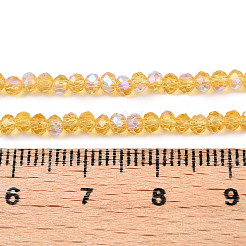 FilI di perline in vetro placcato&nbsp;LS-EGLA-A044-T2mm-L03
