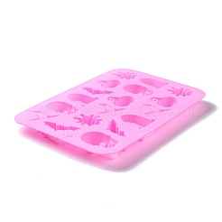 Stampi in silicone alimentare per decorazione di torte a tema Halloween con lapide/teschio/pipistrello&nbsp;DIY-E067-04