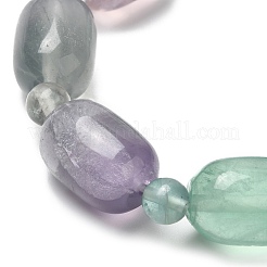 Fluorite naturelle bracelets de perles extensibles&nbsp;BJEW-K228-02