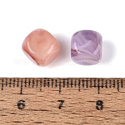 Perles acryliques opaques bicolores&nbsp;OACR-Q205-03
