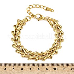 Bracciali a catena in acciaio inossidabile 304 per donna&nbsp;BJEW-C113-01G