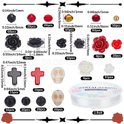 DIY-Sets zur Herstellung von Stretch-Armbändern im Gothic-Stil&nbsp;DIY-SC0033-43