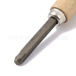 Pulsante in legno per incastonatura di pietre preziose diamantate&nbsp;AJEW-B015-06