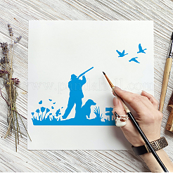 Modelli di stencil per pittura e disegno scavati in plastica&nbsp;DIY-WH0396-846