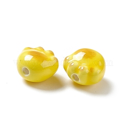 Perline porcellana stampato fatto a mano&nbsp;PORC-F006-01D