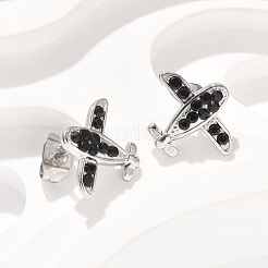 Pendientes de botón de acero inoxidable 304&nbsp;EJEW-F361-09P
