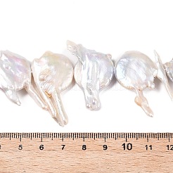 Natürliche Barock Keshi Perlen Stränge&nbsp;PEAR-S018-06F