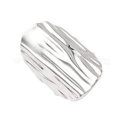 Anillos de puño gruesos de acero inoxidable 304 ovalados&nbsp;RJEW-S626-05P