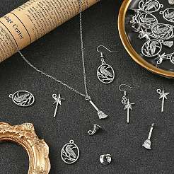 80 pièces 4 styles pendentifs en alliage de zinc de style tibétain&nbsp;TIBEP-YW0012-43