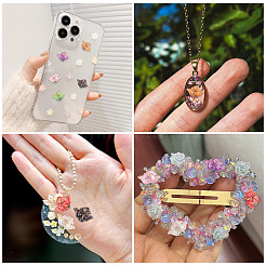 50 Stück durchscheinende Harz-Cabochons&nbsp;RESI-TA0005-66