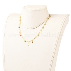 Ottone collane ciondolo smaltato&nbsp;NJEW-JN03120