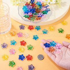 90pcs 9 Farben transparente Glasperlen&nbsp;GLAA-TA0004-42