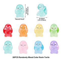 20 pz ornamenti in resina a forma di tartaruga&nbsp;RESI-TA0003-79