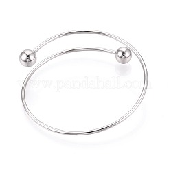 Verstellbare Armreifherstellung aus 304 Edelstahldraht&nbsp;MAK-WH20002-01A-P