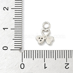 Latón micro pavimenta claro cubic zirconia encantos&nbsp;KK-H528-06A-P