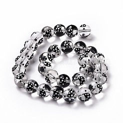 Vetro con perle di smalto&nbsp;LAMP-P058-01H