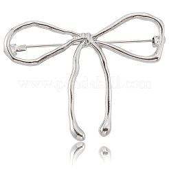 Broschen aus Legierung mit Schleife für Damen&nbsp;JEWB-WH20003-09P