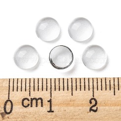 Cabochons en verre transparent&nbsp;GGLA-R026-6mm