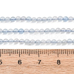 Natürliche Aquamarin Perlen Stränge&nbsp;G-H358-A11-3mm-01