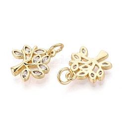 Colgante micropavé cubic zirconia de latón&nbsp;KK-T071-98G