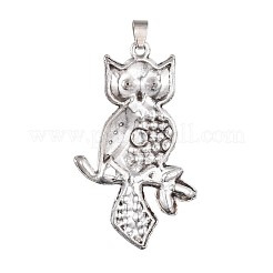 Tibetischen Stil Legierung Rhinestone-große Anhänger&nbsp;ALRI-F061-001AS