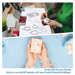 Kit fai da te per realizzare braccialetti con perle finte&nbsp;DIY-PH0008-83