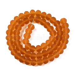 Chapelets de perles en verre transparente  &nbsp;X-EGLA-A044-T8mm-MD04