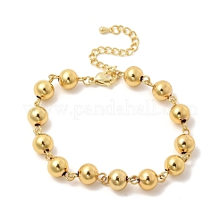 Armbänder aus Messing mit runden Gliederketten für Damen&nbsp;BJEW-H639-12G