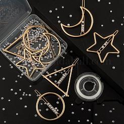 Kits de fabrication d'épingles à cheveux en alliage de perles de bricolage&nbsp;DIY-LS0003-28