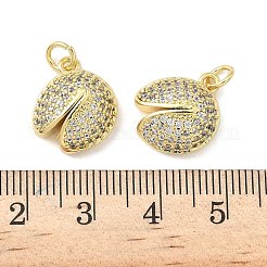 Pendentifs avec zircon cubiques à micro-pavés en laiton&nbsp;KK-Z120-26G