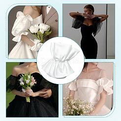 Manches bouffantes amovibles en polyester&nbsp;DIY-WH0430-407