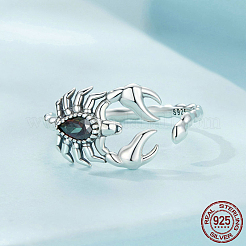 Skorpion 925 Sterling Silber Pavé-Manschettenringe mit Zirkonia für Damen&nbsp;FS-WG08321-01